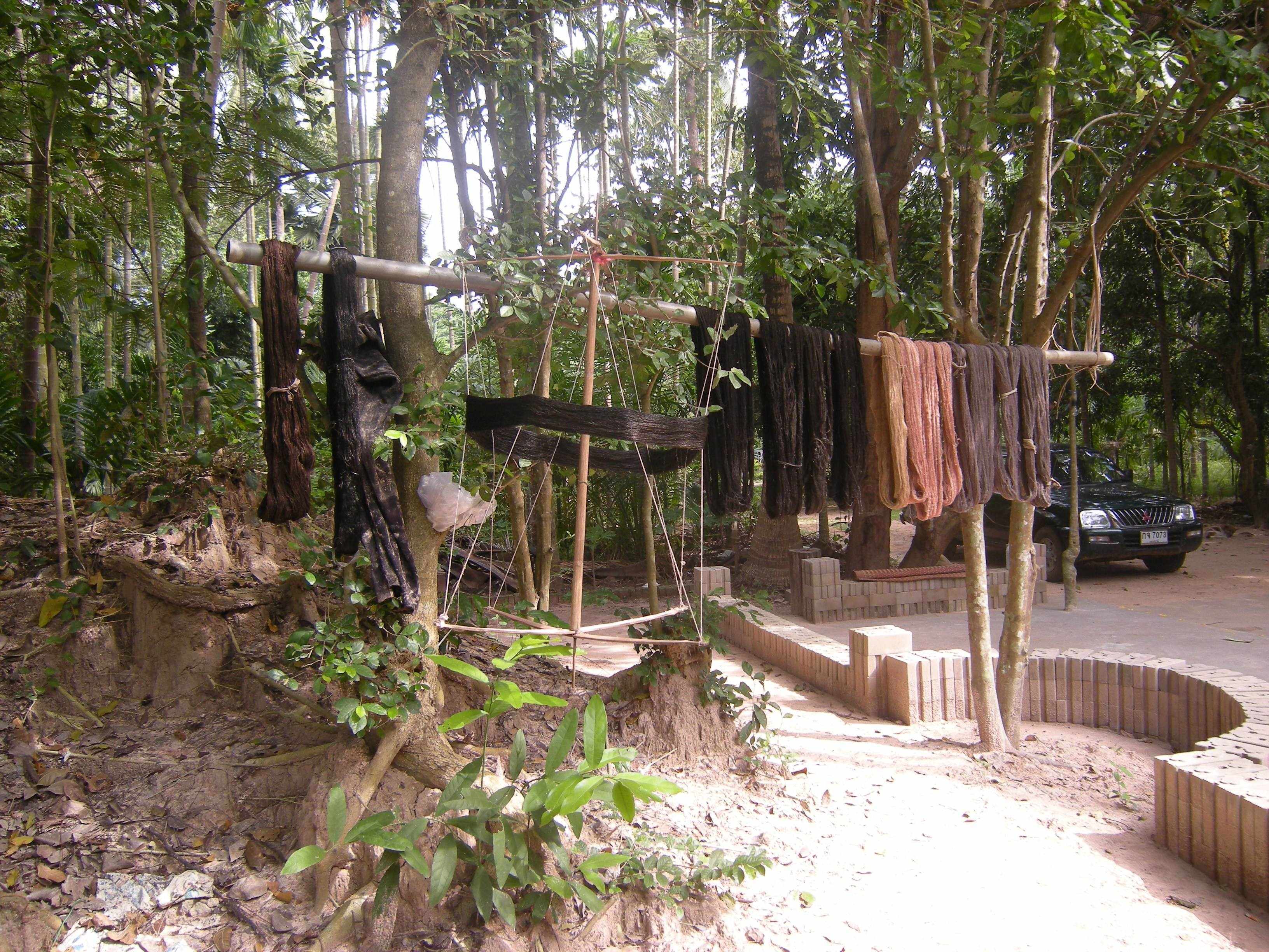 Pan Parahom’s Textiles with Plant-based Dyes (Set of 2 Photographs)