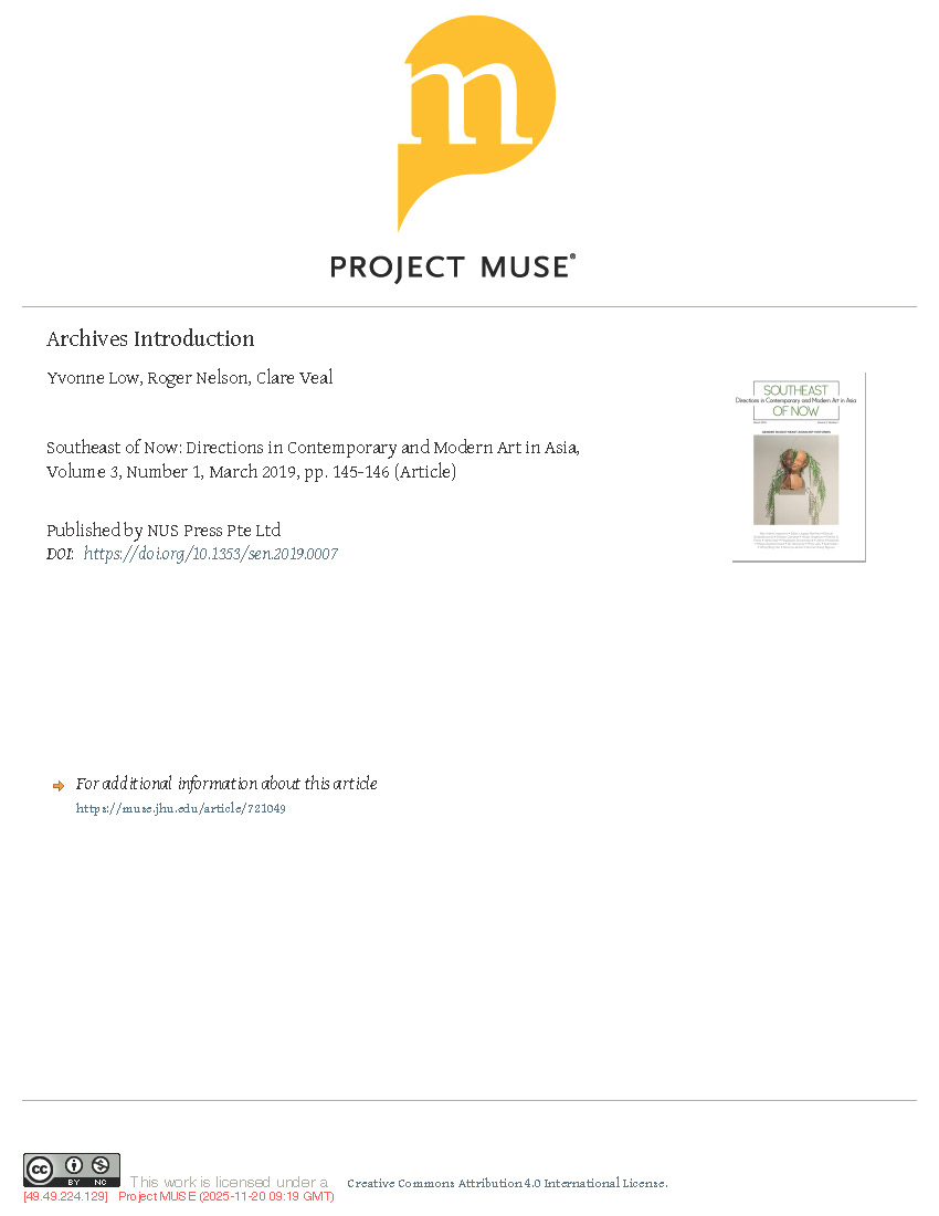 Archives Introduction cover