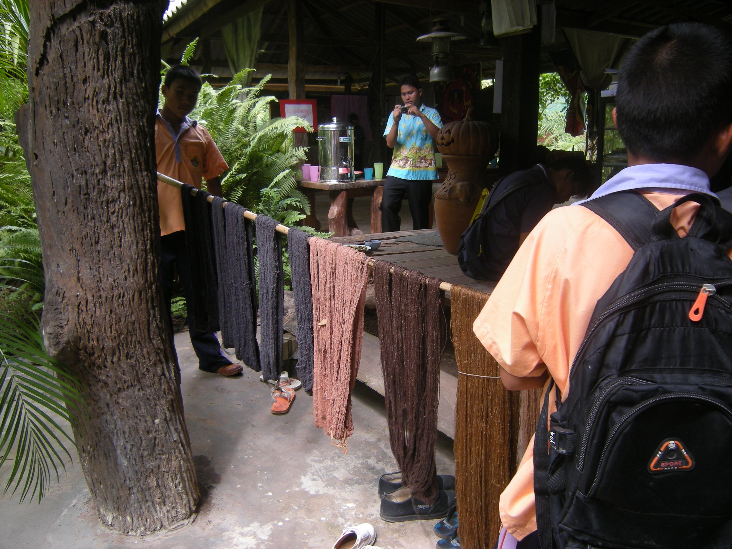 Natural Bark Dyeing Presentation (Set of 14 Photographs)