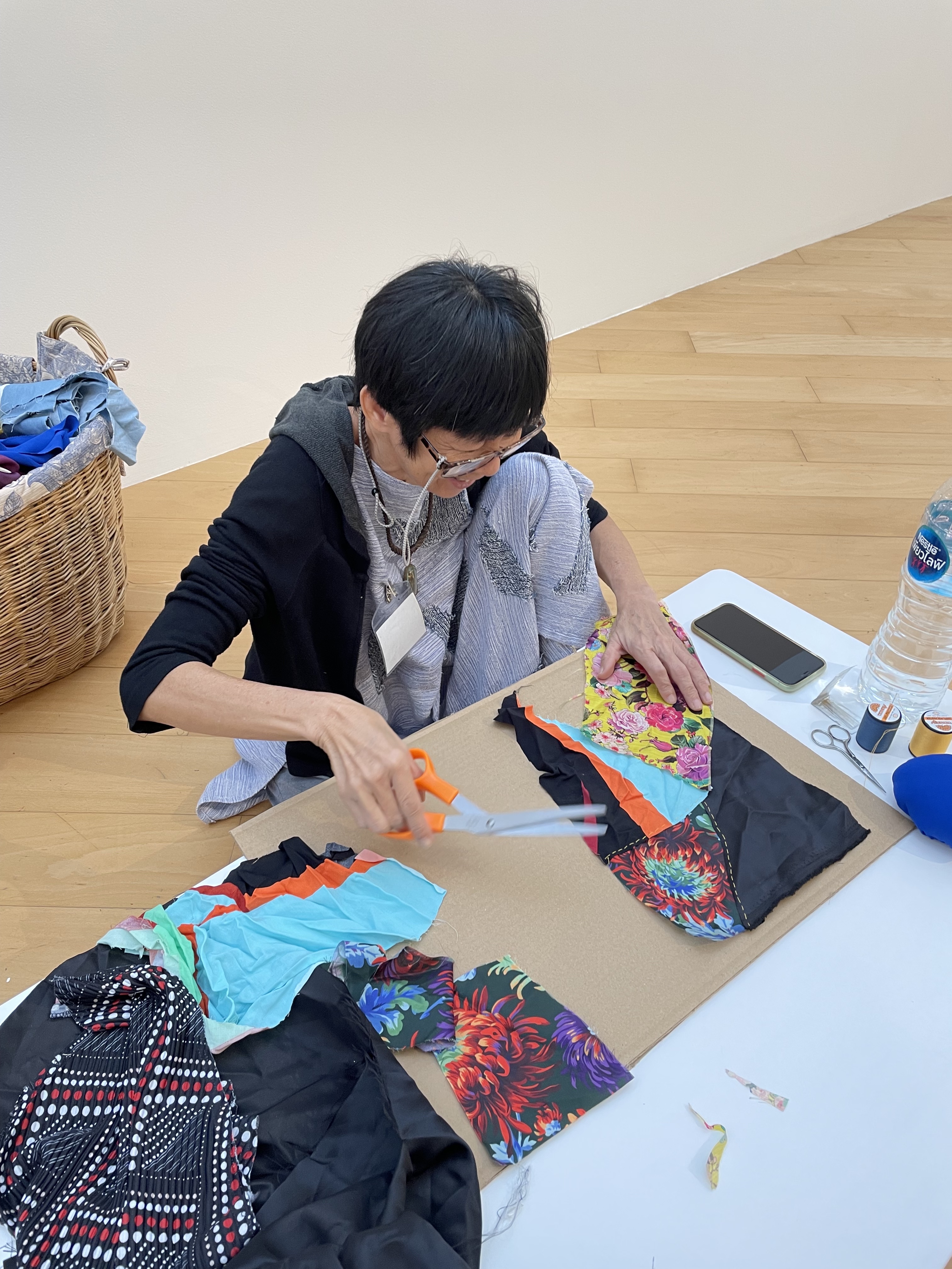 Nitaya making WeMend starting piece#1