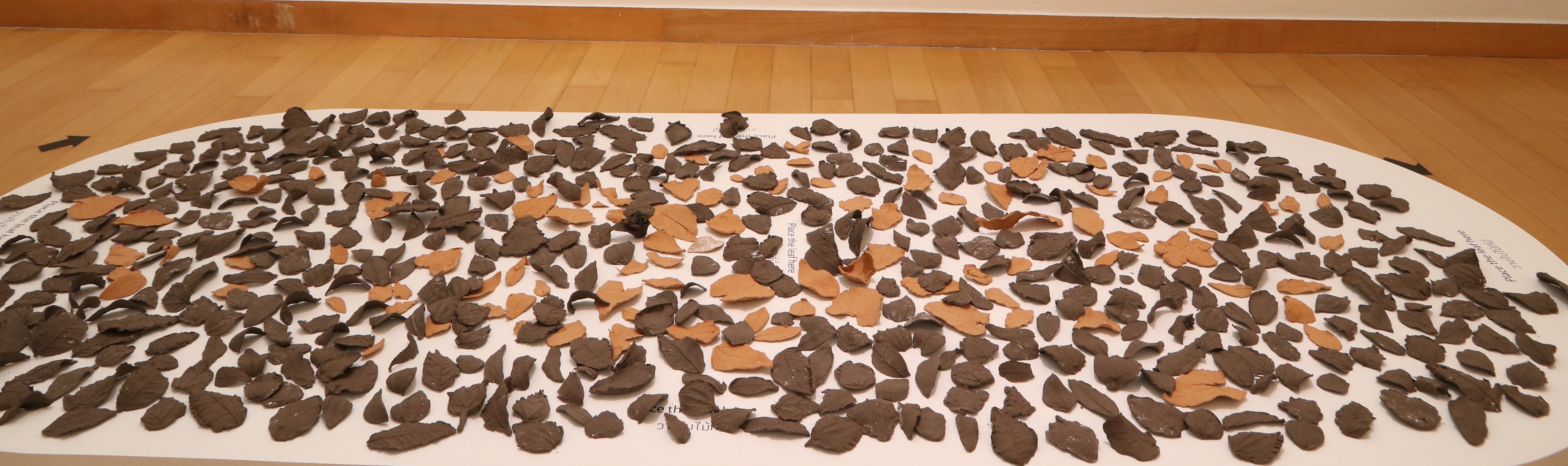 early stage of clay leaves,  Full Circle 