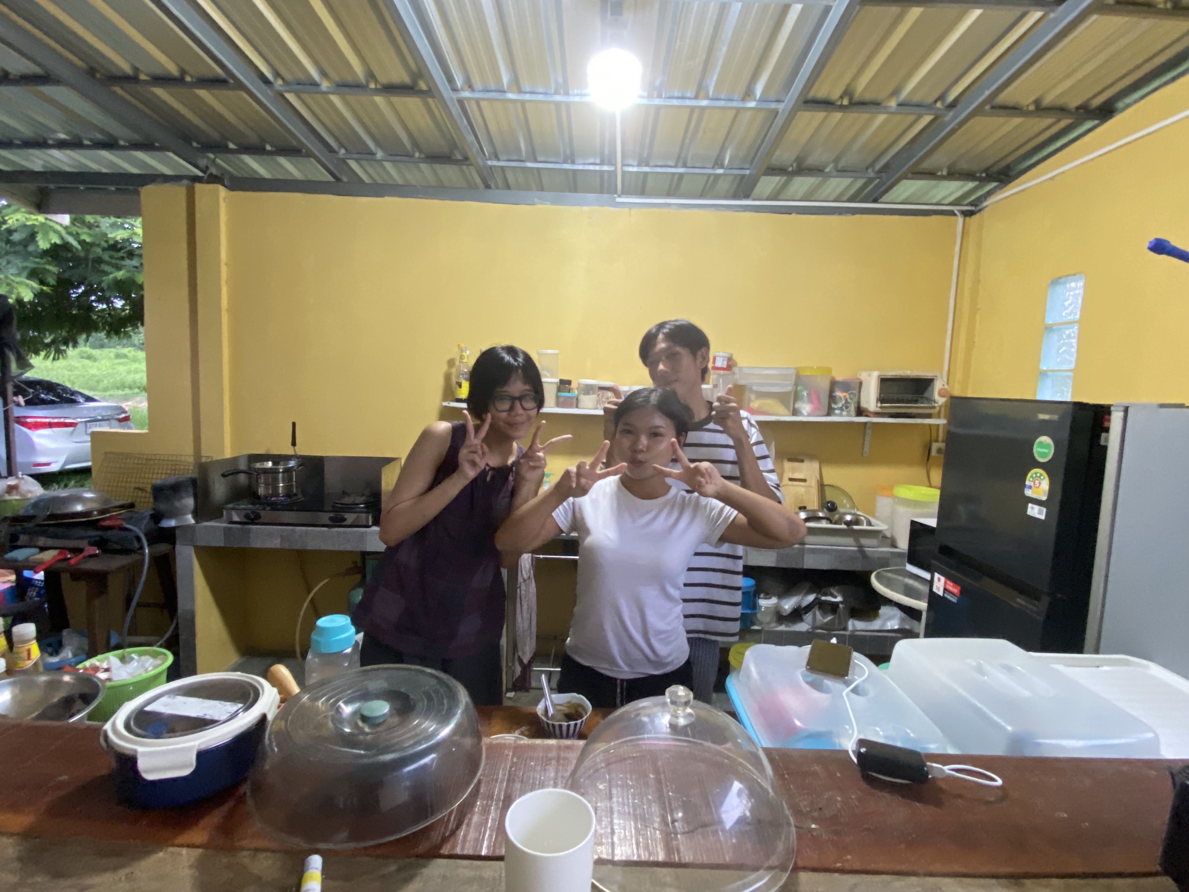 Interns at Open Studio Day & School Workshop at Baan Womanifesto 2025