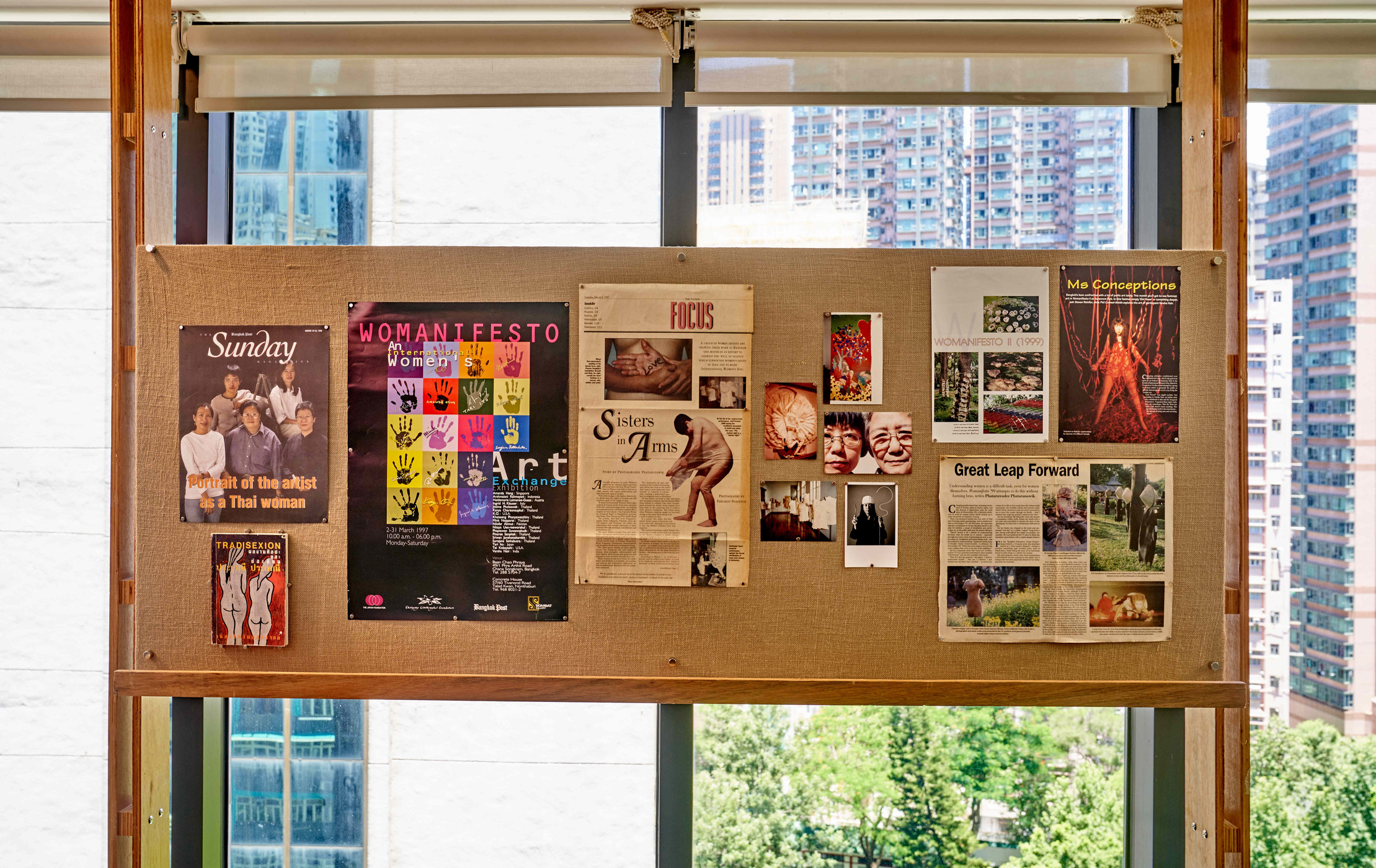 Installation view of Crafting Communities, Asia Art Archive, 2020. Photo: Kitmin Lee.