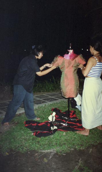 Thai Silk and Pins — Preparation (Set of 4 Photographs)