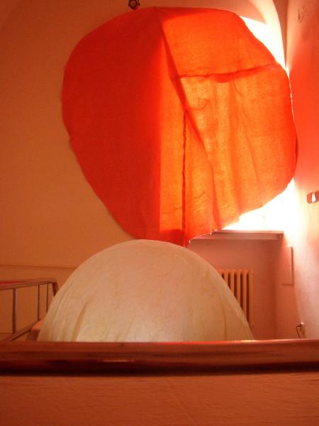 Video/Sound Installation by Jana Francova and Oil Paintings by Jan Bruzenak (Set of 3 Photographs)