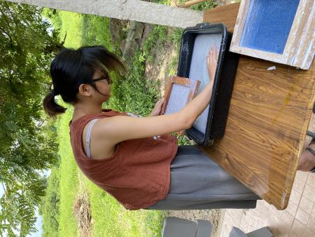 Interns at Open Studio Day &amp; School Workshop at Baan Womanifesto 2025